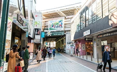 自由が丘駅からの道のり(自由が丘駅南口を出て右に行く場合)