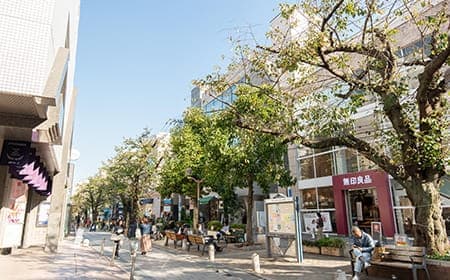 自由が丘駅からの道のり(自由が丘駅南口を出て右に行く場合)